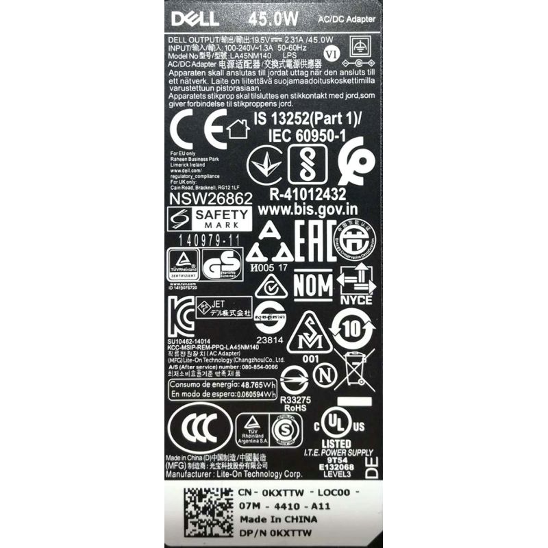 Zasilacz DELL 19.5V 2.31A 4.5x3.0 45W