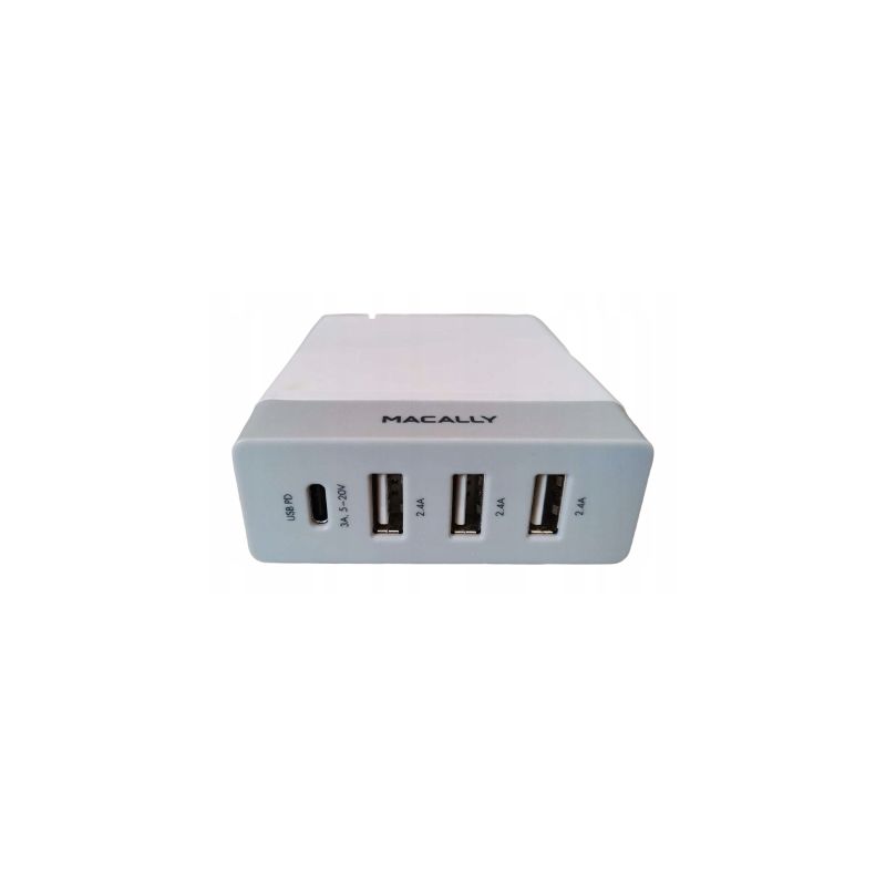 Ładowarka zasilacz MACALLY 72W 4x USB TYP C PD QC