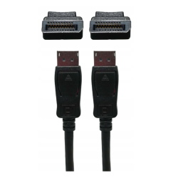Kabel DisplayPort-DisplayPort DP-DP 1,8m czarny