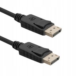 Kabel DisplayPort-DisplayPort DP-DP 1m czarny