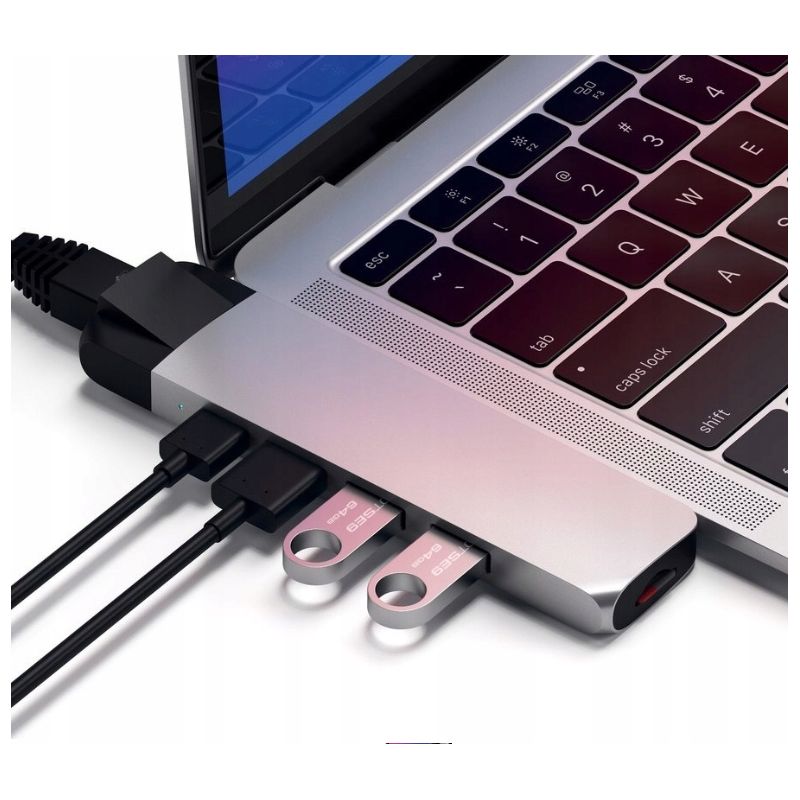 Apple MacBook Pro 13 + Satechi アダプター SATECHI Type-C Pro Hub Adapter Ethernet do Macbook