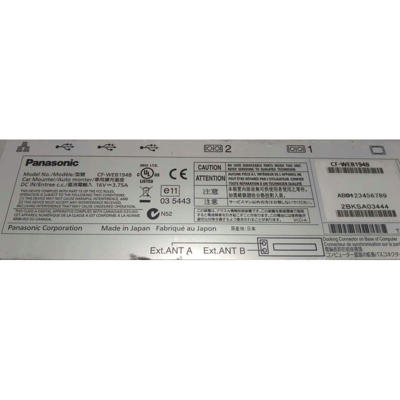 Stacja Panasonic CF-WEB194B do Toughbook CF-19