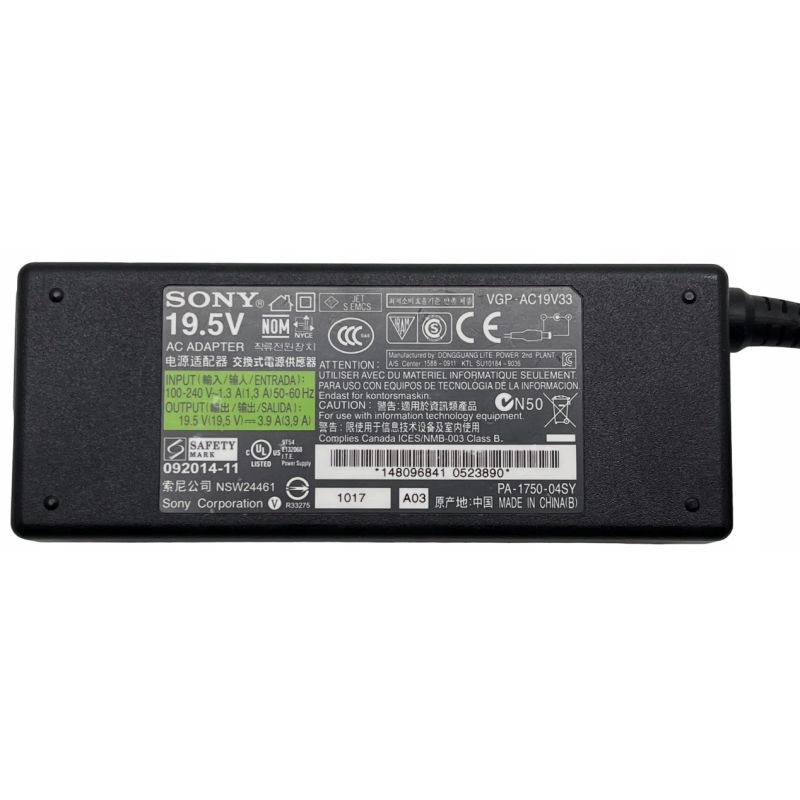 Zasilacz SONY VGP-AC19V33 19.5V 3.9A 76W 6.5x4.4