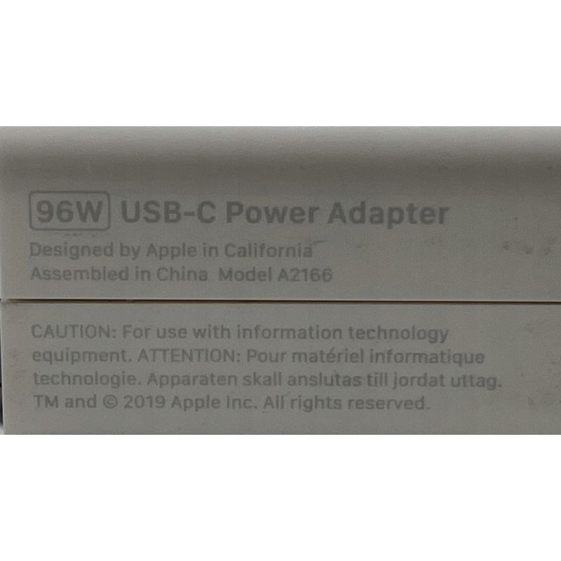 ORYGINALNY ZASILACZ APPLE USB-C A2166 96W 4.7A