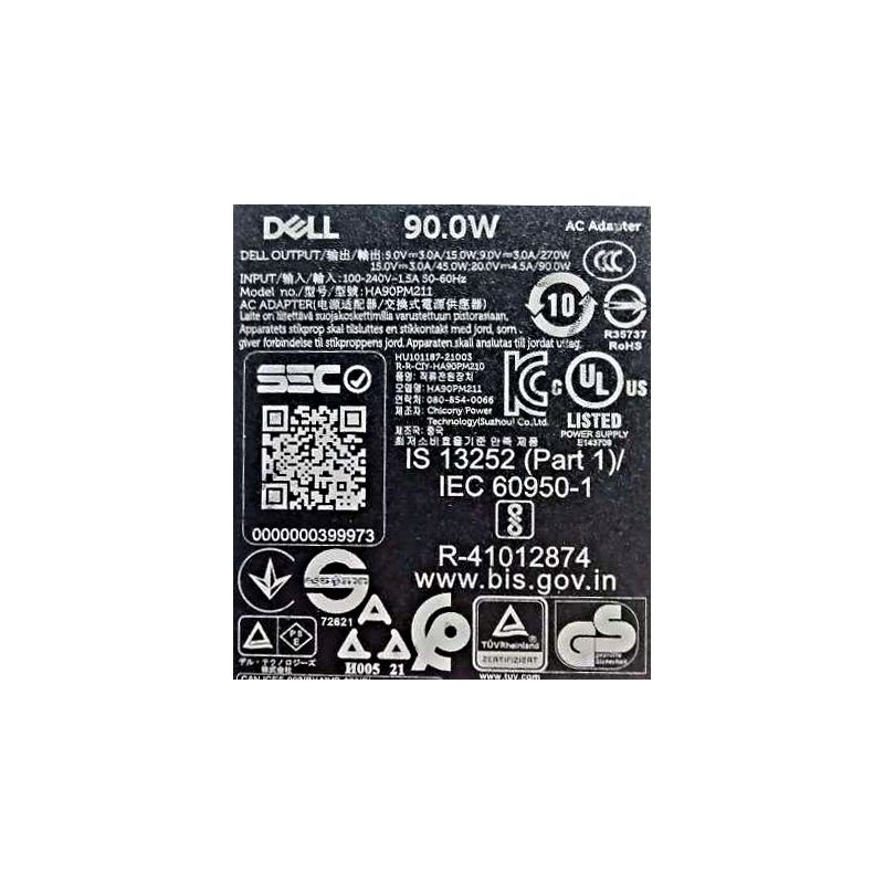 NOWY ZASILACZ ŁADOWARKA DELL 90W USB-C 20V 4.5A