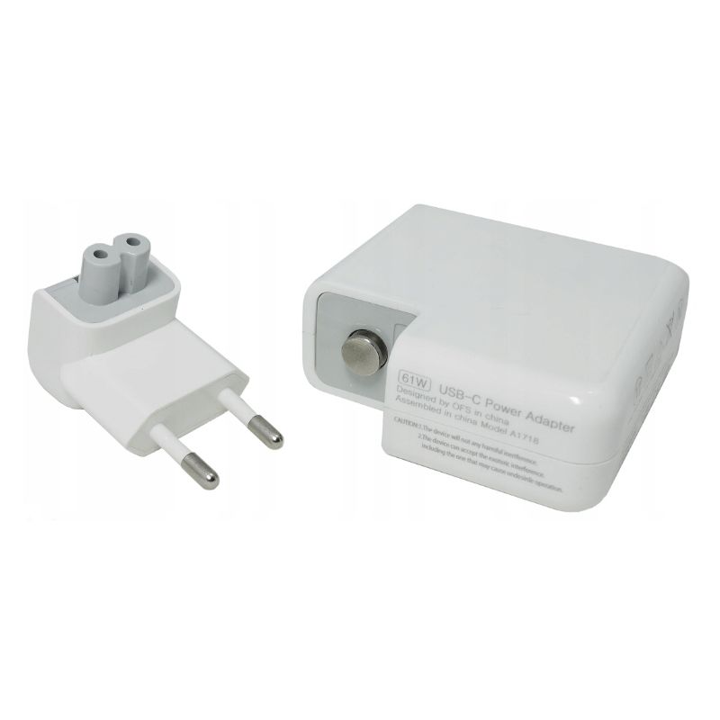 ORYGINALNY ZASILACZ APPLE USB-C 61W A1718 +wtyczka