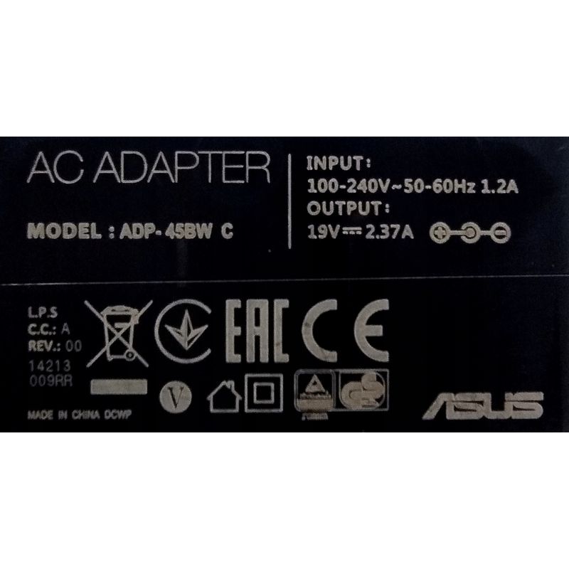 Zasilacz ASUS 19V 2,37A 5.5x2.5 45W