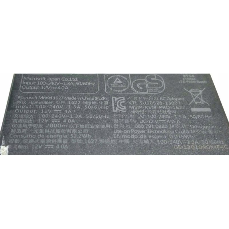 Zasilacz MICROSOFT 1627 12V 4A 48W
