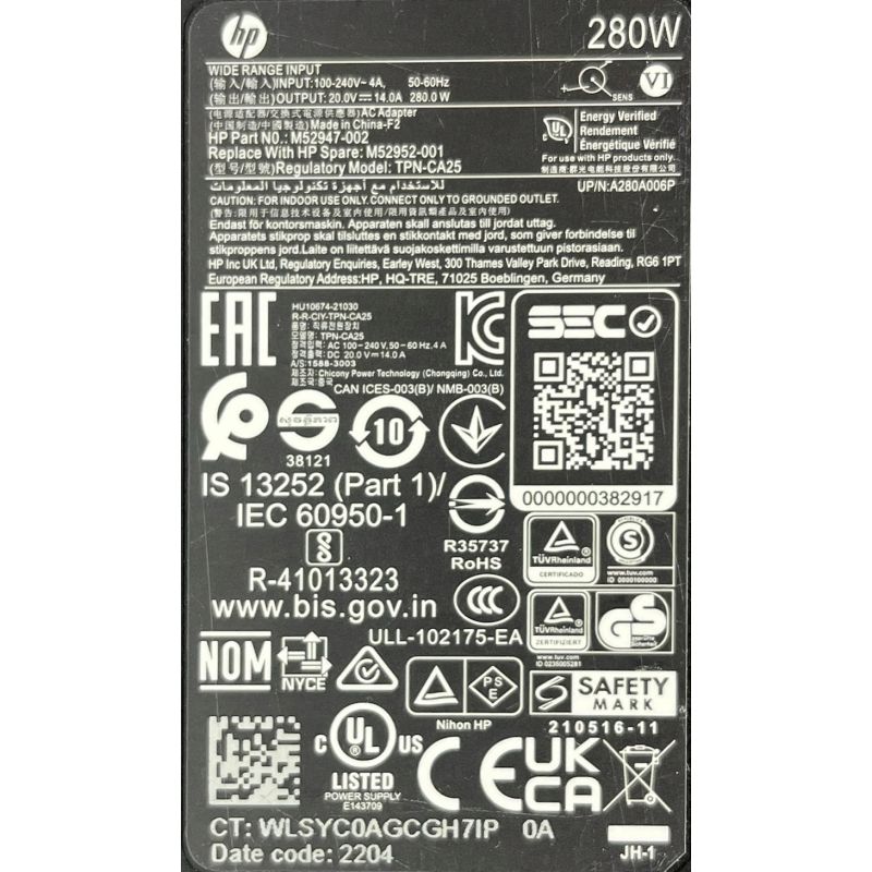 STACJA HP THUNDERBOLT 4 DOCK G4 Combo 280W 4J0GAA + ZASILACZ