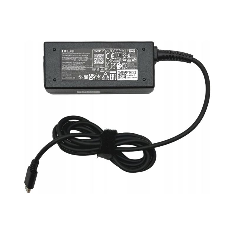 UNIWERSALNY ZASILACZ ŁADOWARKA LITEON USB-C 45W 20V 2.25A