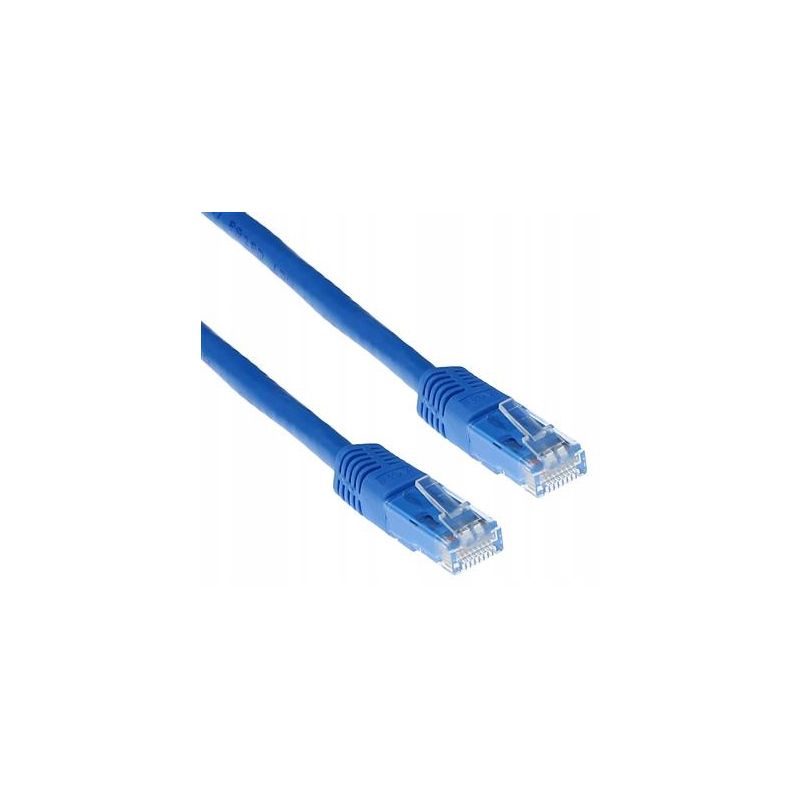 KABEL SIECIOWY ETHERNET LAN RJ45 CAT.5e 1m niebieski