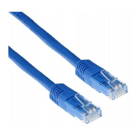 KABEL SIECIOWY ETHERNET LAN RJ45 CAT.5e 1m niebieski