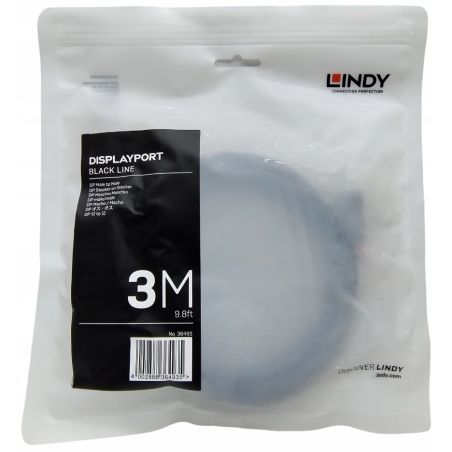 NOWY KABEL Lindy DisplayPort DP DP-DP 3m SYGNAŁOWY DO MONITORA