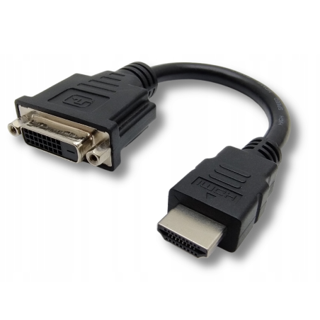 ADAPTER KONWERTER HDMI do DVI 24+1 żeński DUAL LINK