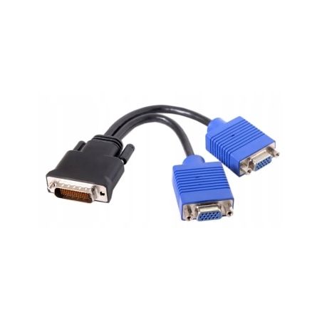 PRZEJŚCIÓWKA ADAPTER DMS-59 do 2x VGA D-SUB