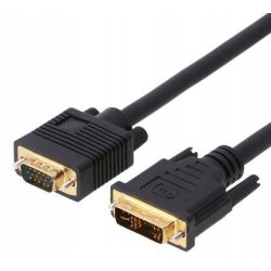 KABEL PRZEWÓD do monitora DVI DVI-A VGA D-SUB 2m