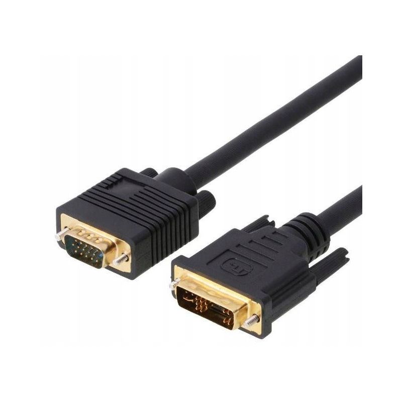 KABEL PRZEWÓD do monitora DVI DVI-A VGA D-SUB 2m