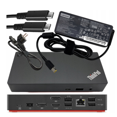 Stacja Lenovo ThinkPad Universal USB-C Dock 40AY + 90W + kabel