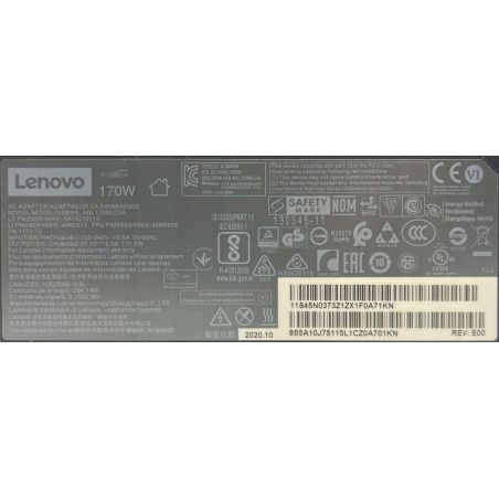 ORYGINALNY ZASILACZ LENOVO 170W 20V 8,5A SLIM TIP ADL170NLC3A LEGION