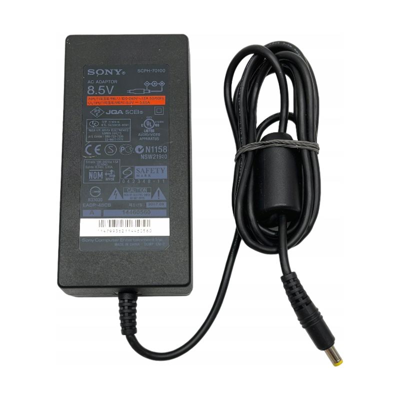 ORYGINALNY ZASILACZ DO KONSOLI SONY PlayStation2 PS2 PS2 SLIM 7000 8.5V